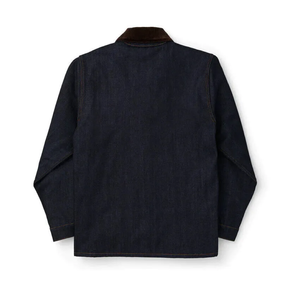 Men's Lined Denim Cruiser Jacket Raw Indigo - Image 3